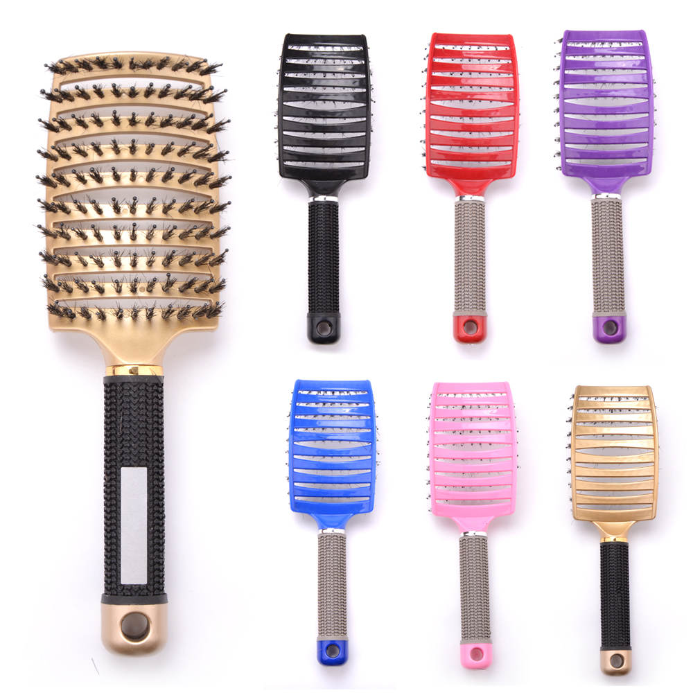 Best of Girls Hair Scalp Massage Comb Hairbrush Bristle Nylon Women Wet Curly Detangle Hair Brush For Salon Hairdressing Styling Tools Reviews & Tips