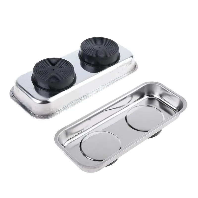 NICEFurniture Square Magnetic Tray Sucker Stainless Steel Strong Permanent Magnet Bowl tool box chest