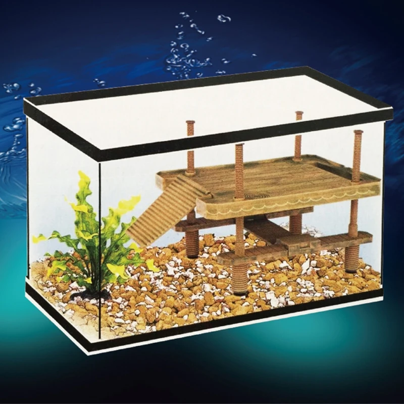 réptil rampa flutuante ilha para tanque de tartaruga aquário ornamentos