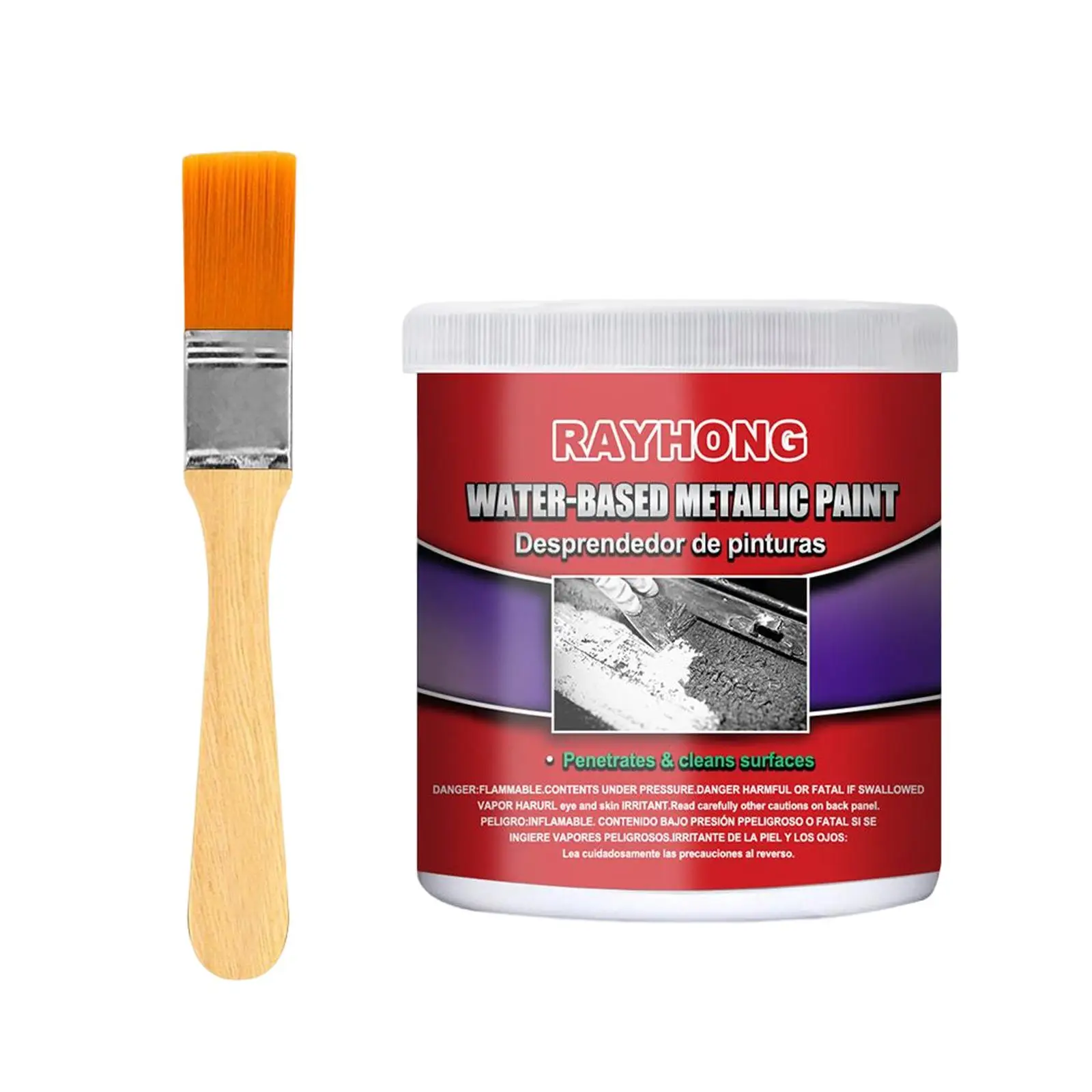 Water based Metal Rust Remover Car   Paint with Brush Fit for Mower