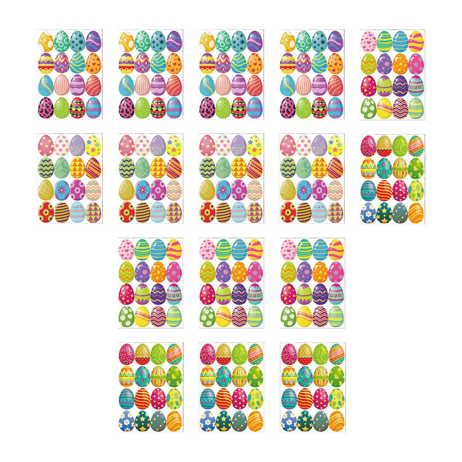 Easter Egg Stickers for Kids 16 Sheets for Party Favors Easter Day Planner