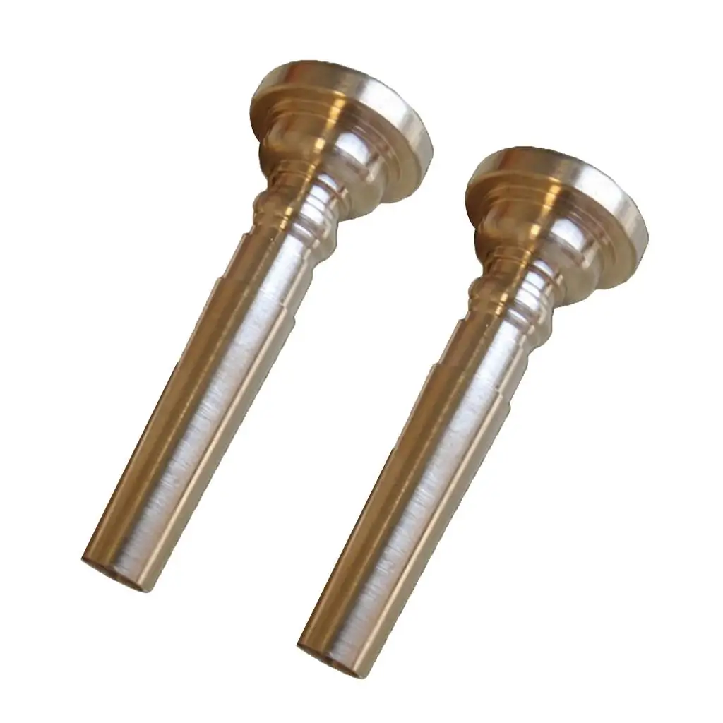 2x Trumpet Bugle Mouthpiece for Trumpet Brass Instrument Replacement Accs