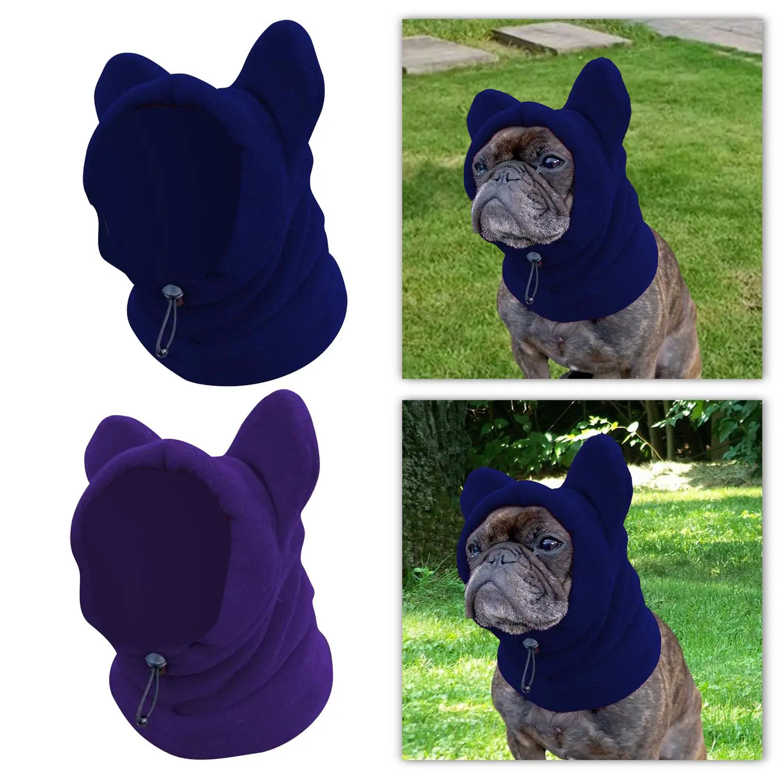 Dog Hood Warm Hat Winter Pet Hat Soft Walking Thickened Ears Hoodie Dog Ears Cover for Cat Small, Medium, Large Dogs Hiking