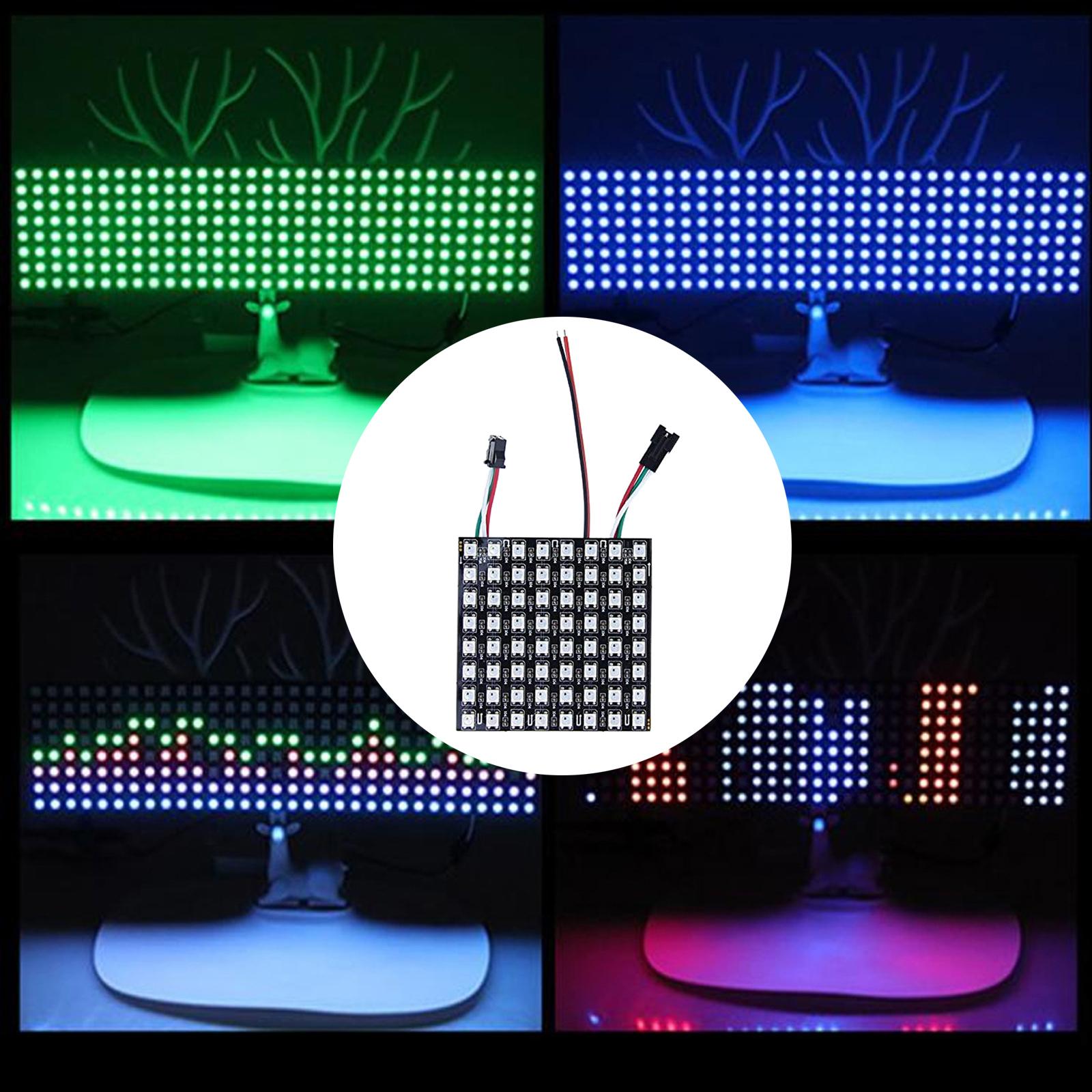 LED Pixels Matrix Panel Screen Programmed Full Color RGB DC5V