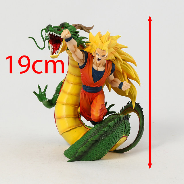 Dragon Ball Super Saiyan 3 Goku com Dragões Dourados Figuras de Ação  Brinquedos - AliExpress