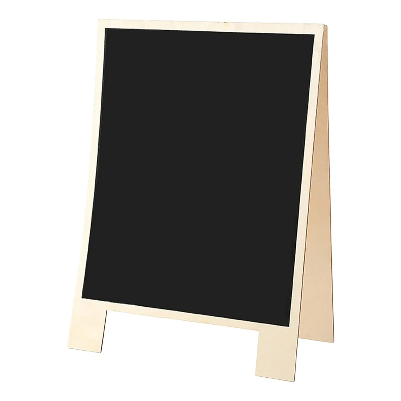 Chalkboard A Frame Double Sided Chalk Board Standing Sign Wooden Blackboard for Tabletop