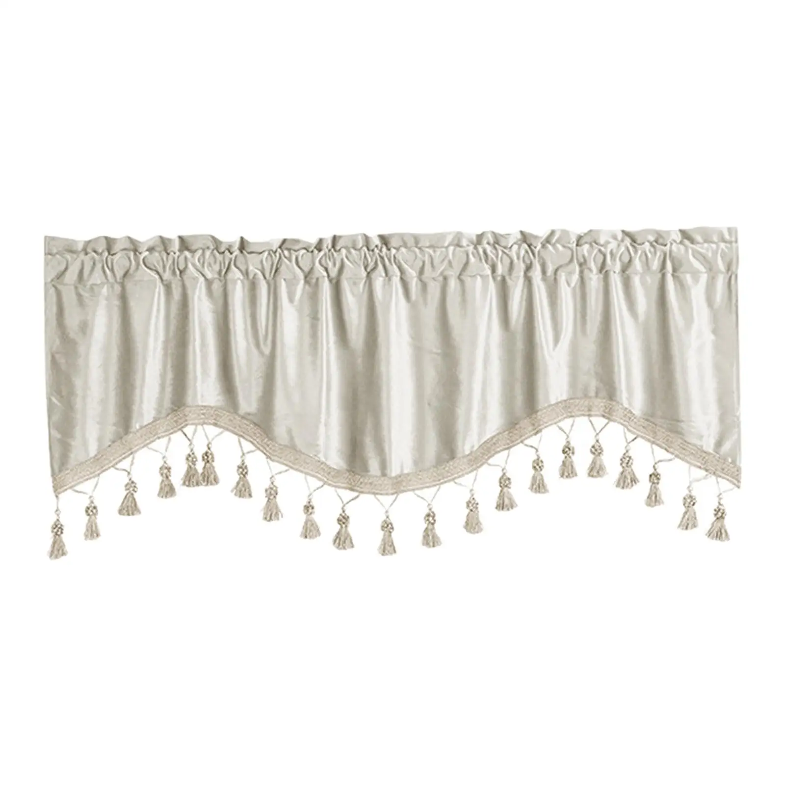 Rod Pocket Curtain Valance Window Tiers Small Window Curtains Short Curtain for Bathroom Home Windows Bedroom Kitchen