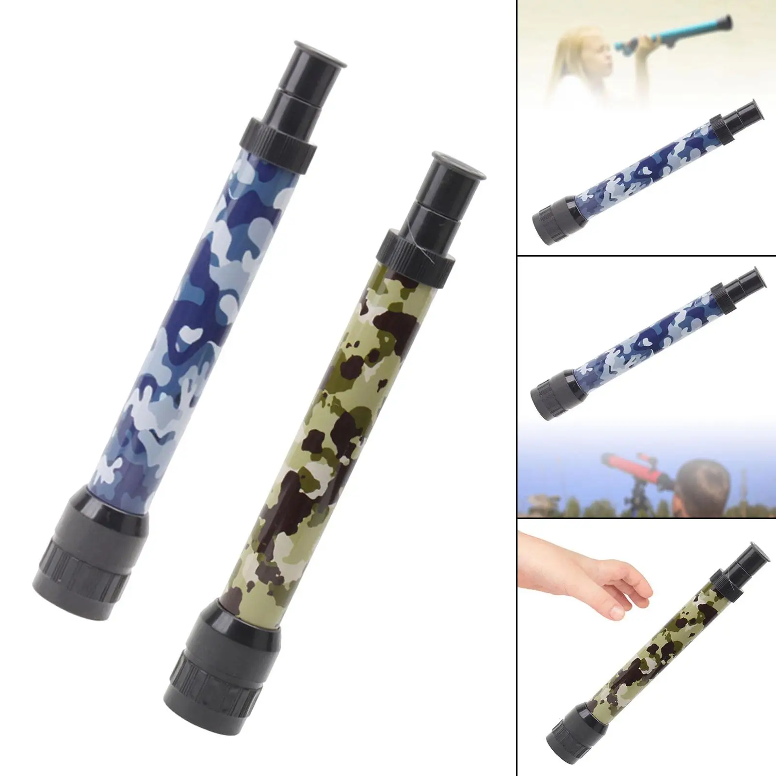 Telescopic Spyglass Portable Science Retractable Children Magnification Toy for Birthday Exploration Hiking Party Favors Hunting