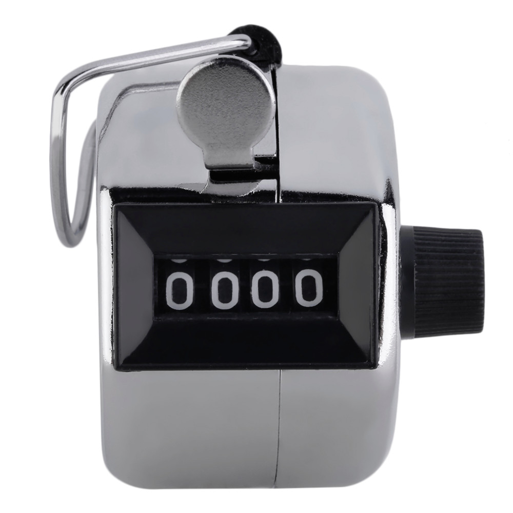 Handzählzähler aus Metall, 4-stelliger Clicker-Zähler mit Zahlenzählung, mechanische Handzähler, Clicker-Pitch-Zähler für die Coaching – Detail 2