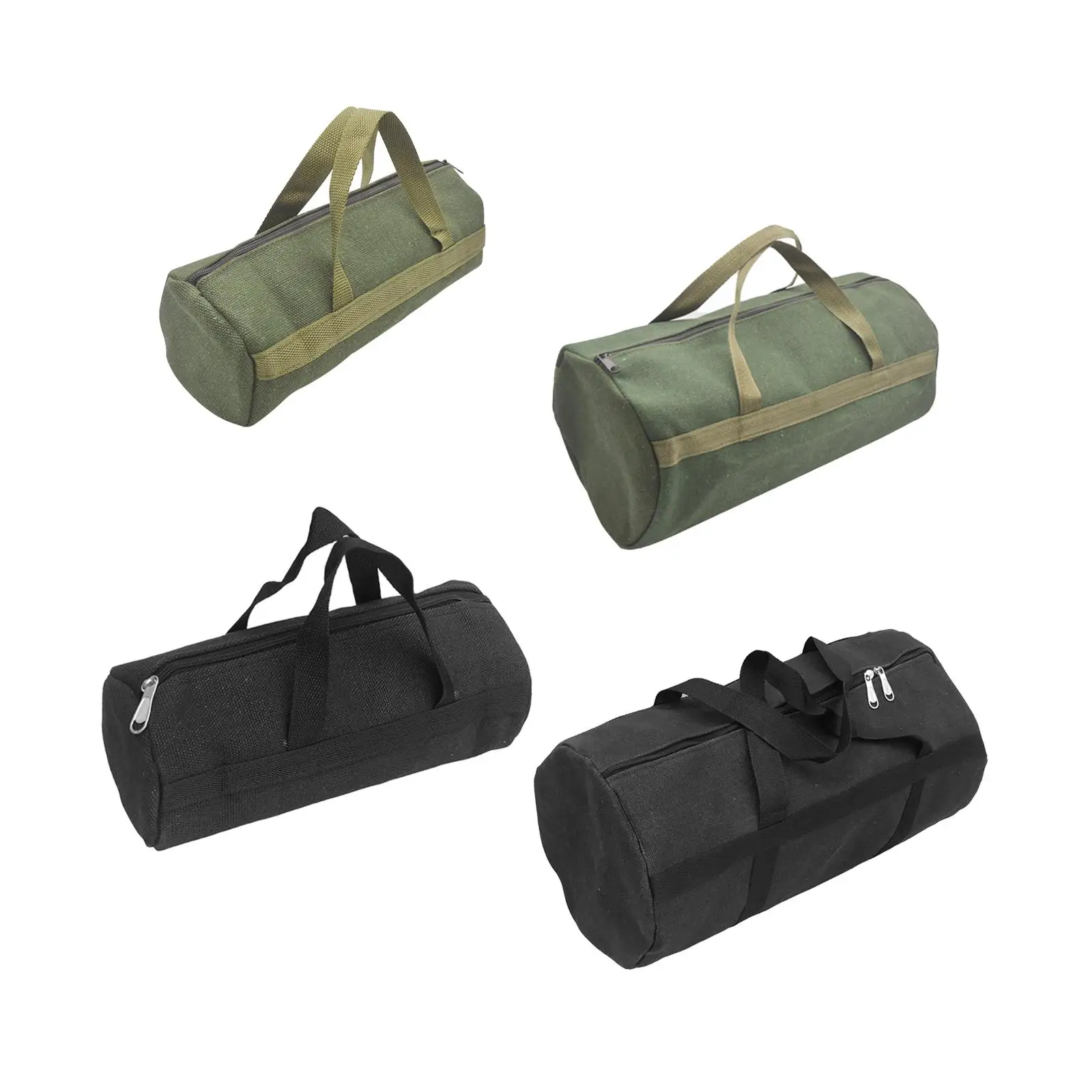 Zippered Tool Bag Tool Carriers Small Tool Bag Canvas Tool Pouch Tool Organizer Bag for Woodworker Carpenter Electrician Plumber