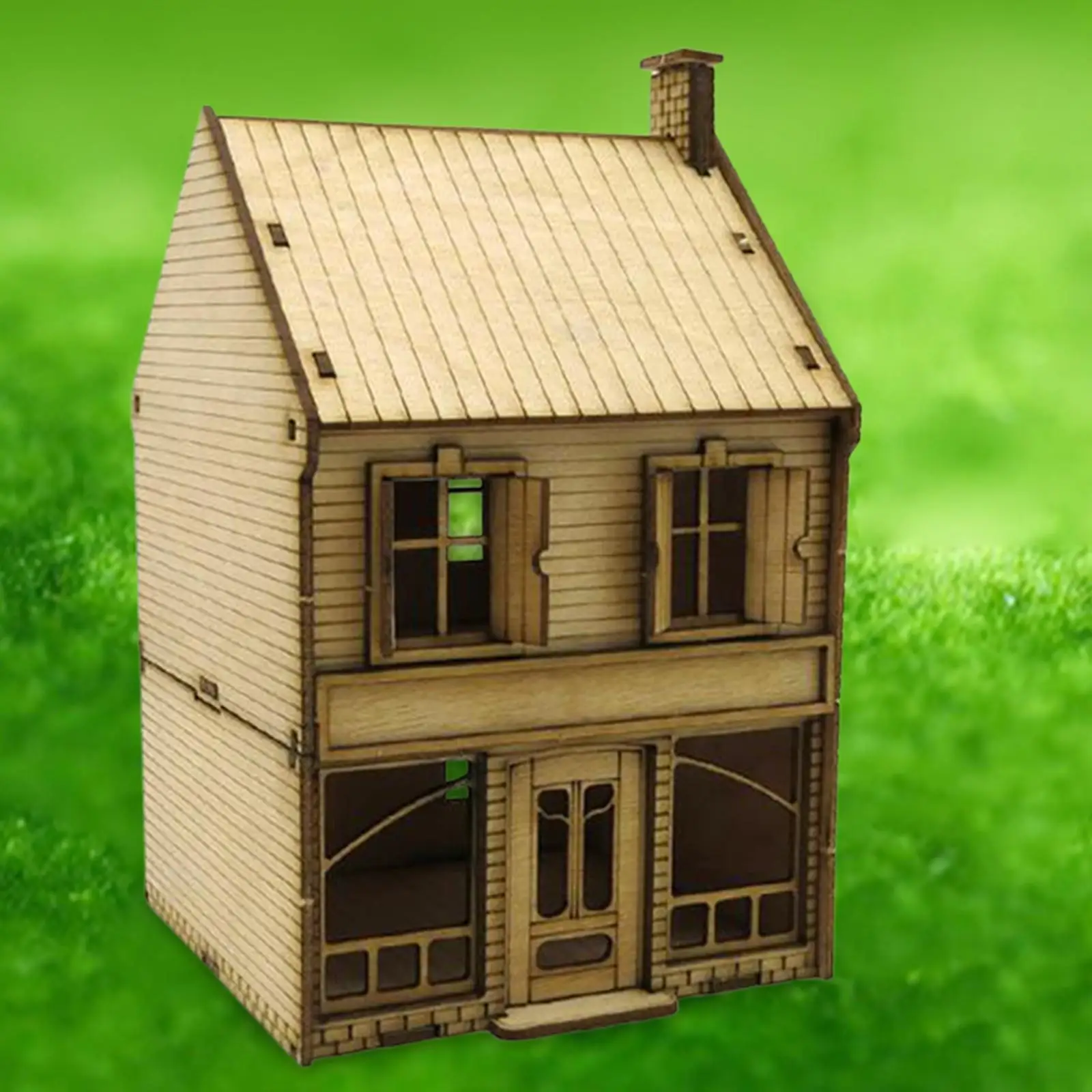 1/72 European Style House DIY Crafts House Unassembly Architecture Scene Architecture Scene Model for Sand Table Micro Landscape
