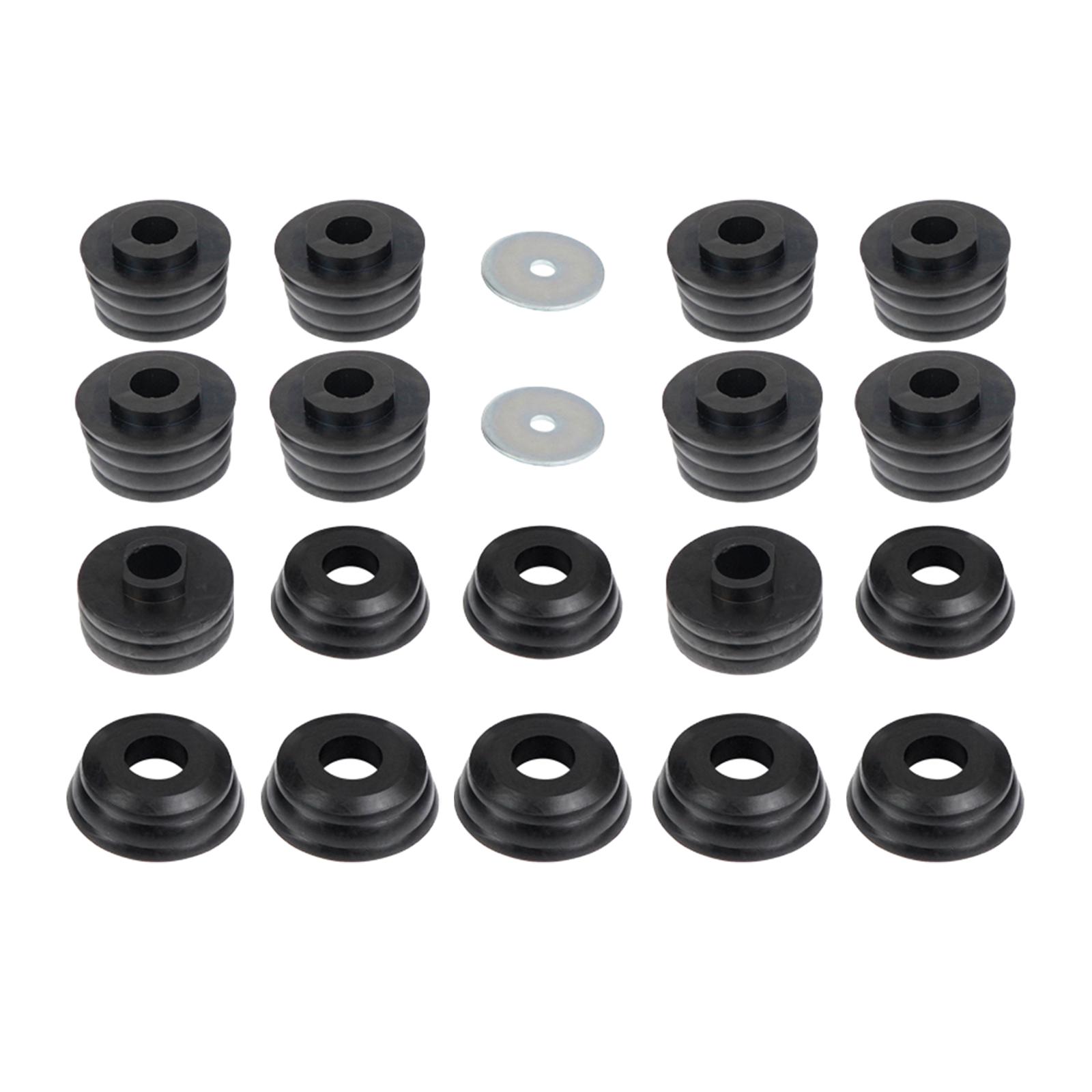 Body Cab Mount Bushing Set Car Easy Installation Body Mount Bushing Set for GMC Sierra 1500 2500 2WD 4WD 1999-2014 Repair