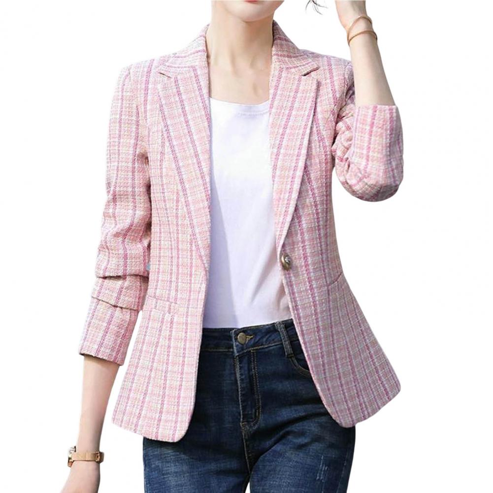 Title 7, Women Blazer Trendy Business Cardigan Slim Fit ...