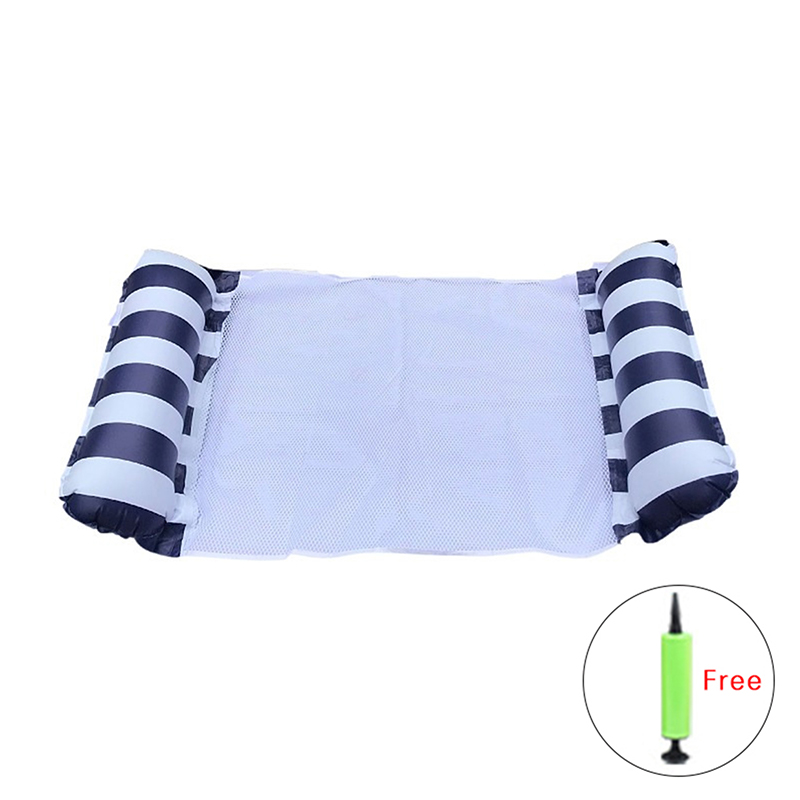 Title 7, Foldable Floating Water Hammock with Inflator F...