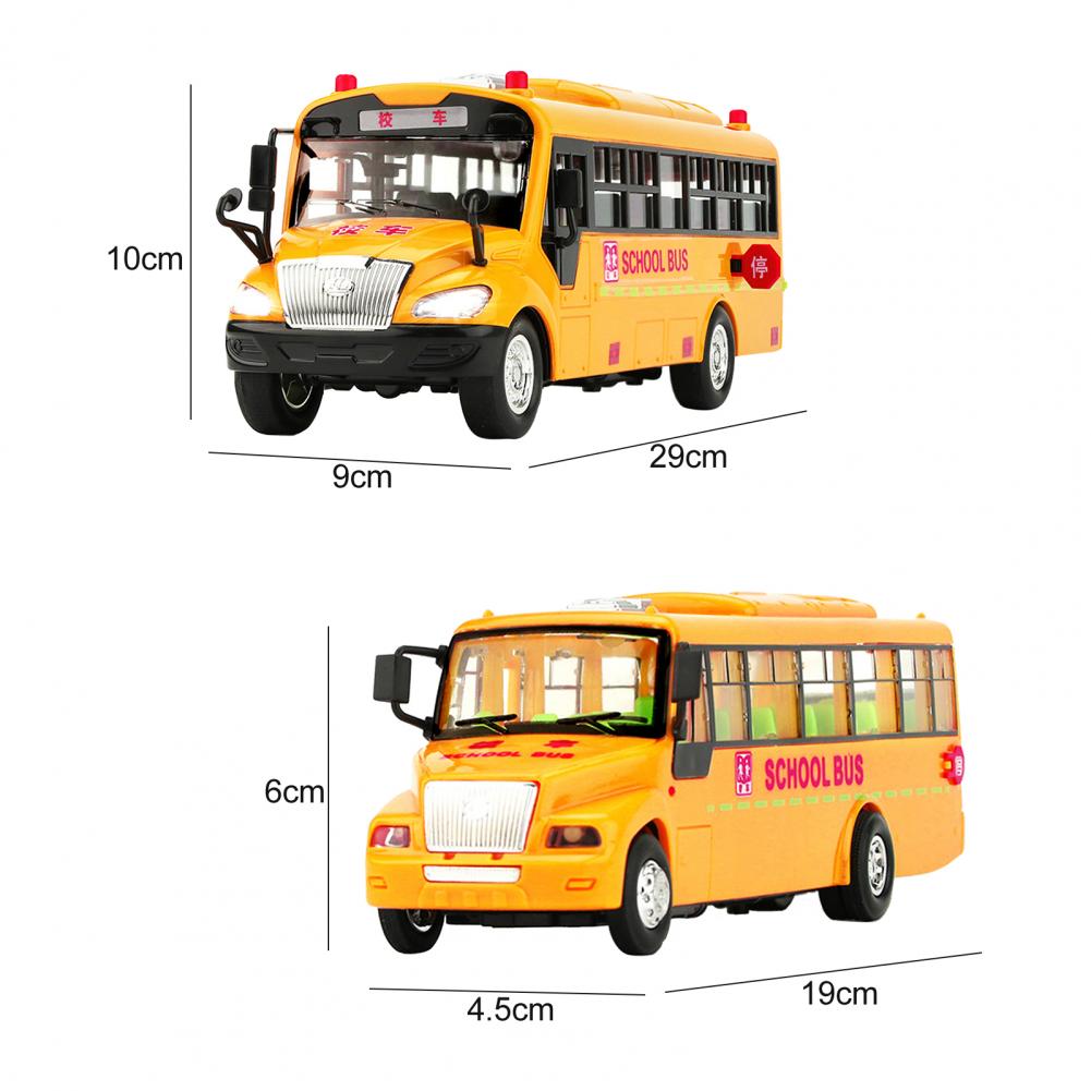 Игрушка для автобуса с изысканным дизайном, модель детского автобуса,  Интерактивная инерционная фигурка школьного автобуса большого размера |  AliExpress