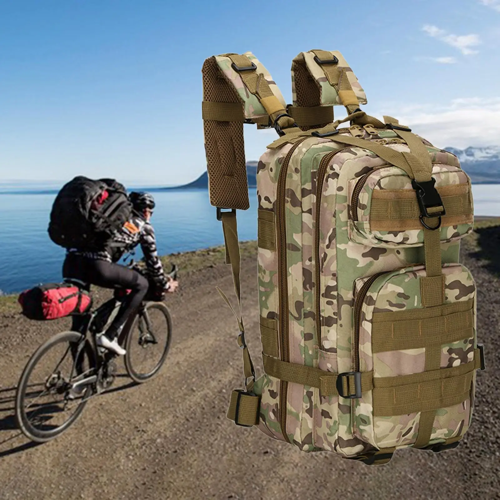 Hiking Backpack Large Molle Rucksack for Trekking Travel Mountaineering