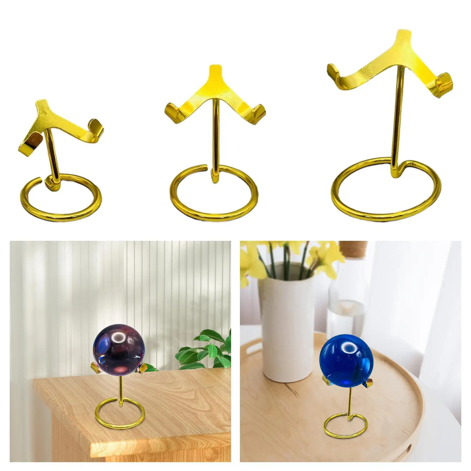Crystal Ball Base Portable Ball Display Stand for Marbles Collections