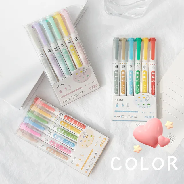 4pcs/box Lovely Graffiti Scrapbook Markers Pen Creative Cute