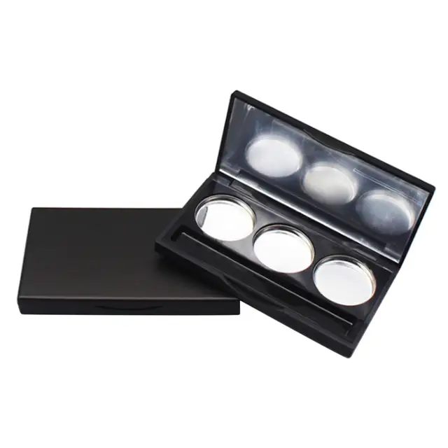 Allwon Empty Magnetic Eyeshadow Makeup Palette with Mirror and 12Pcs 26mm  Round Metal Pans