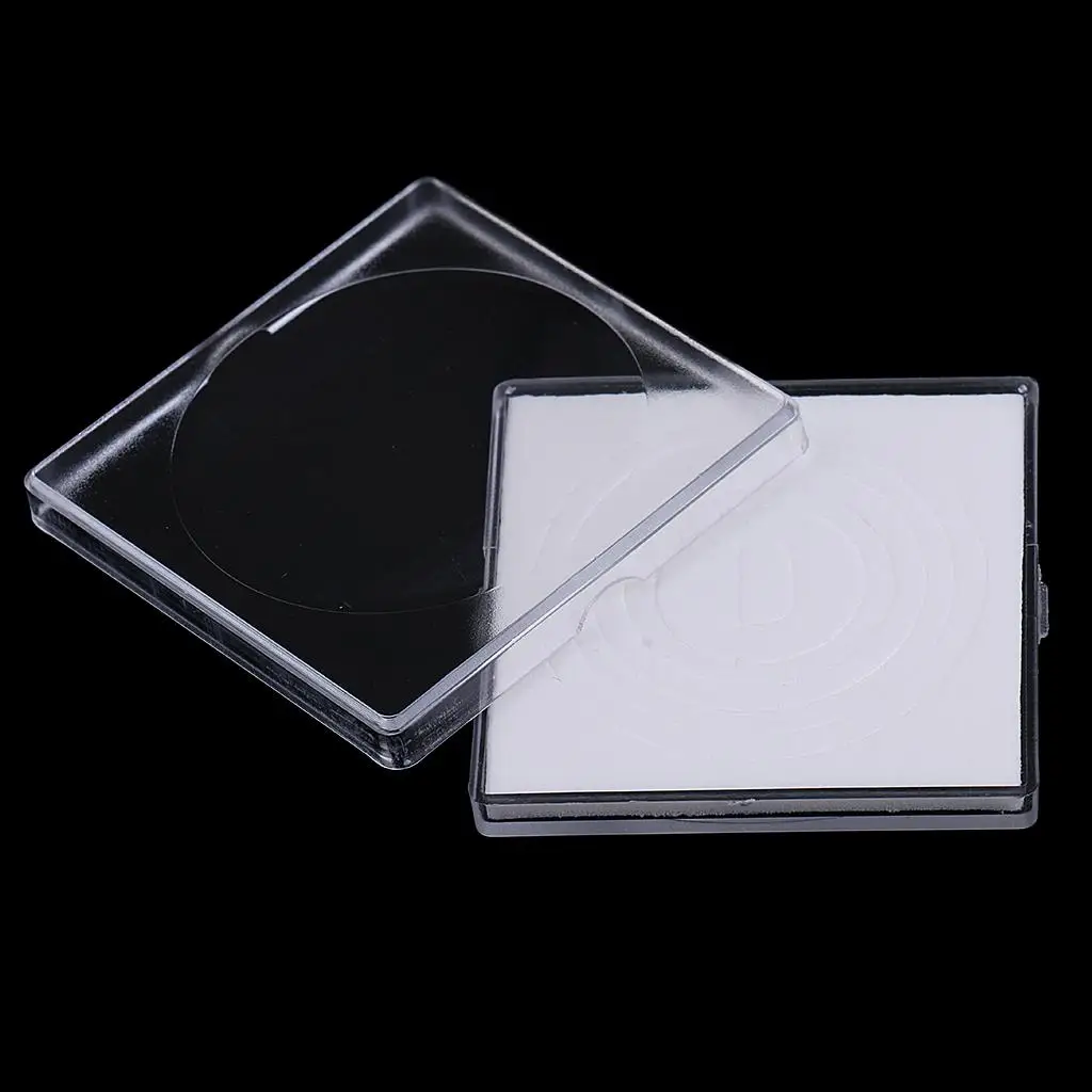 20pcs 17-37mm Clear Cases Coin  Storage Holder Box Display Container