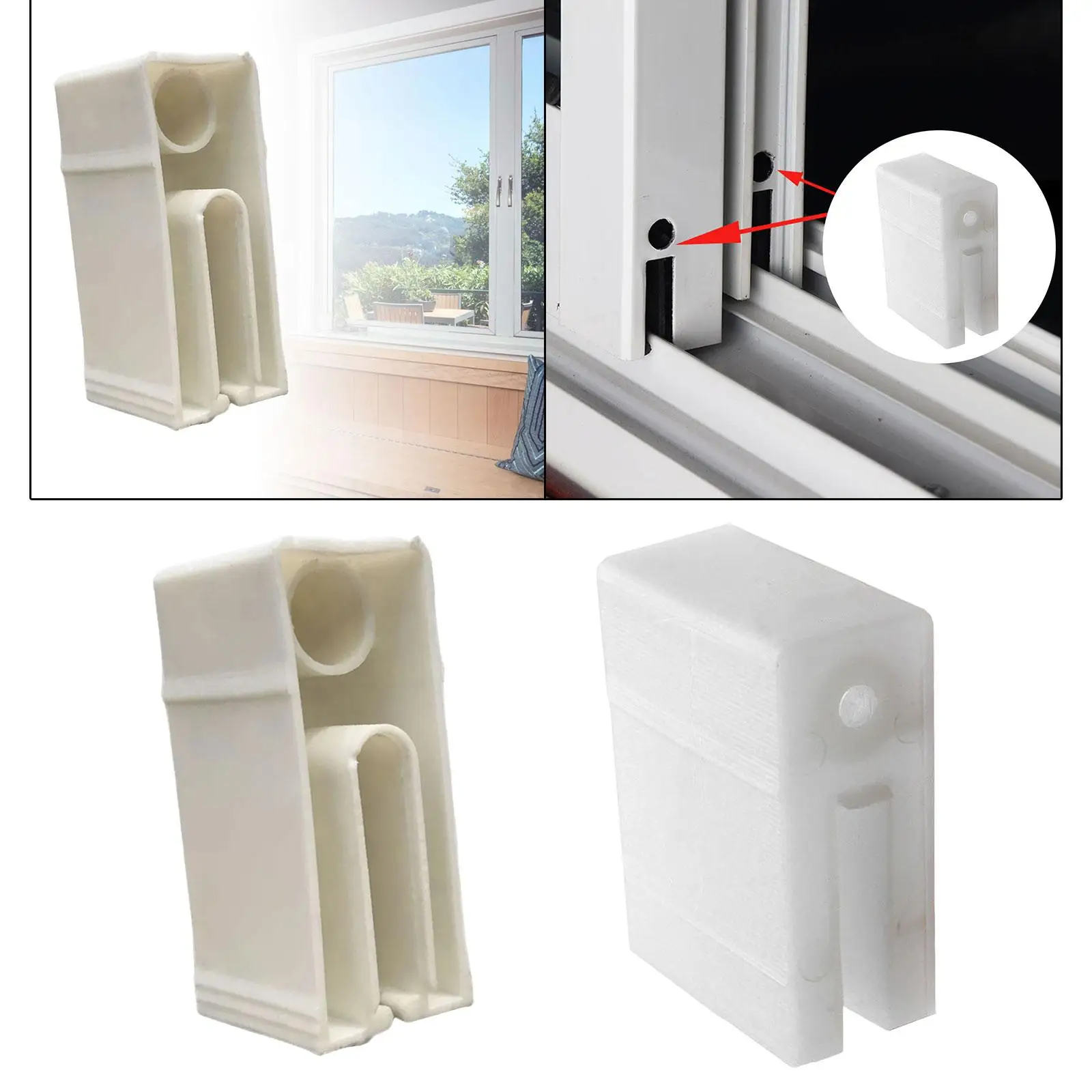 Sliding Window and Door Blocks Replacement Easy to Install Window Accessory for Household Doors Commercial Places Windows Shops