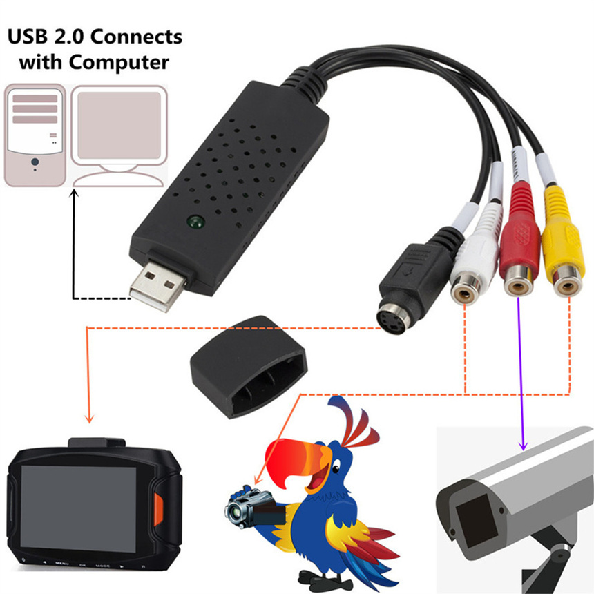 Title 4, USB2.0 Audio Video Capture Card TV Tuner VHS To...