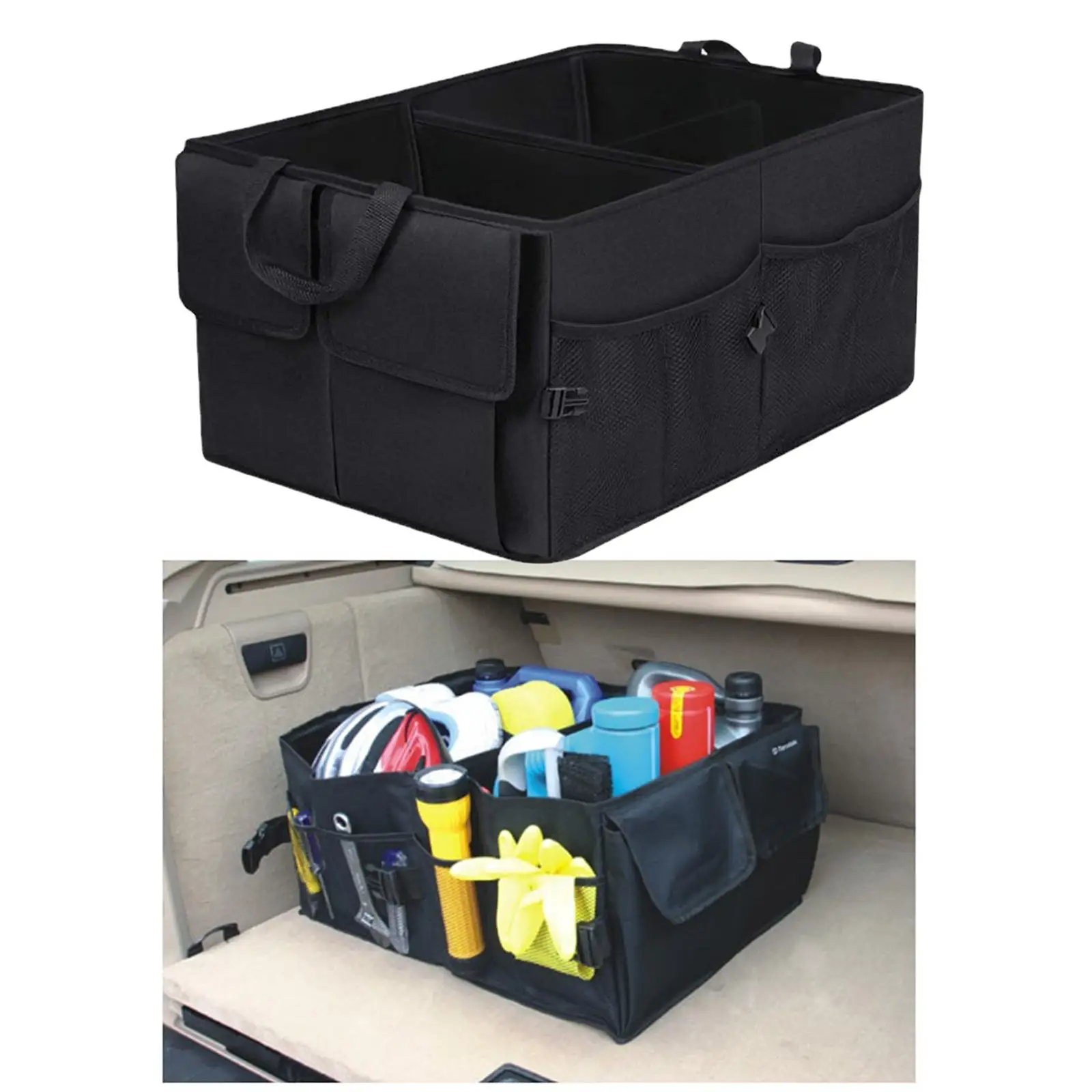 Premium Car Boot Organiser Foldable Tidy Storage Bag Trunk for Auto Luggage