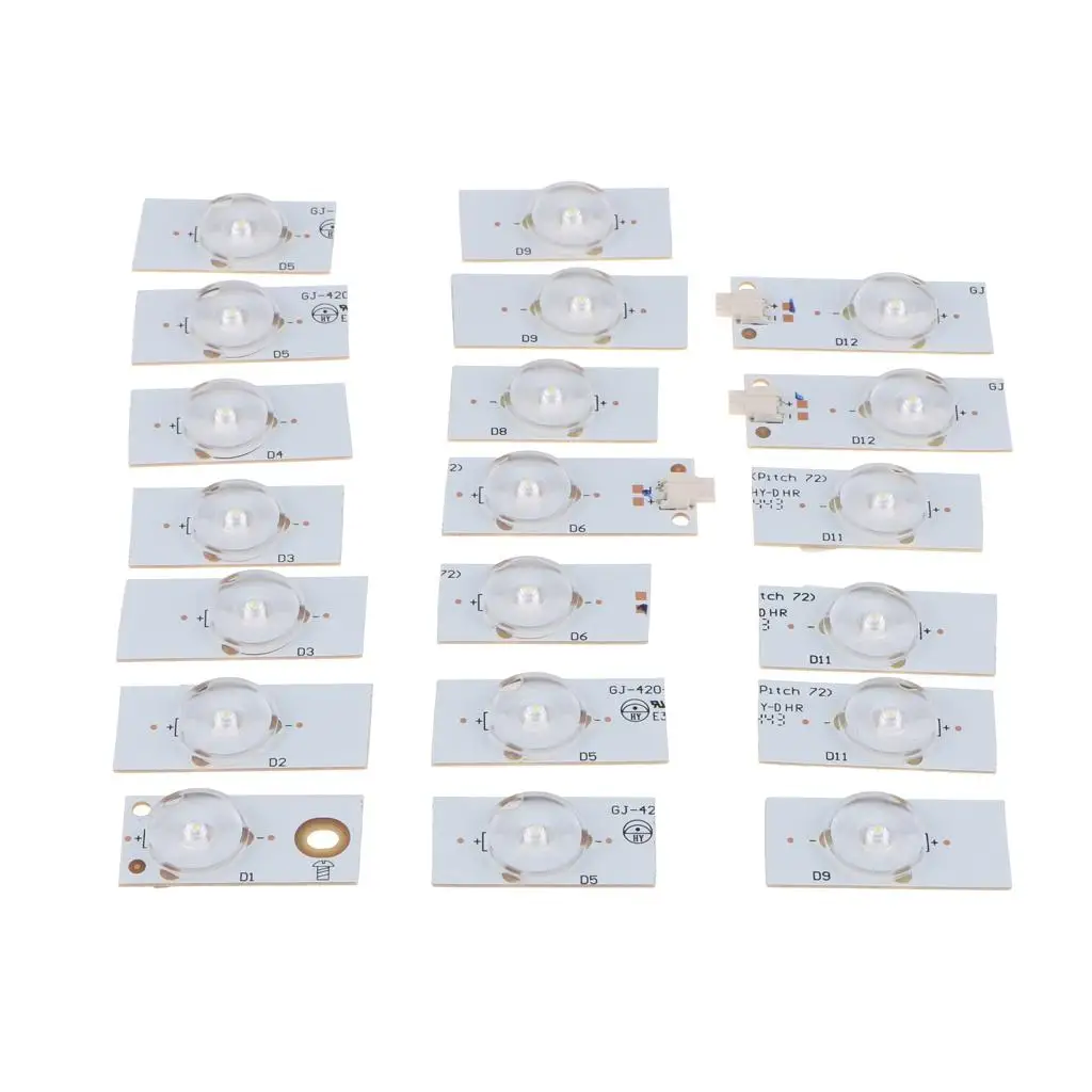 6V SMD Lamp Beads with Optical  for 32-65 inch LED Accessories White