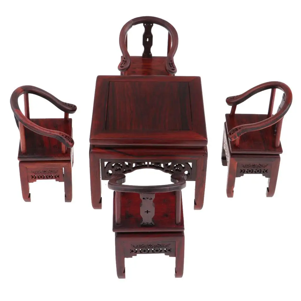 1/6 Dollhouse Furniture Traditional Square Table  Set for Dolls