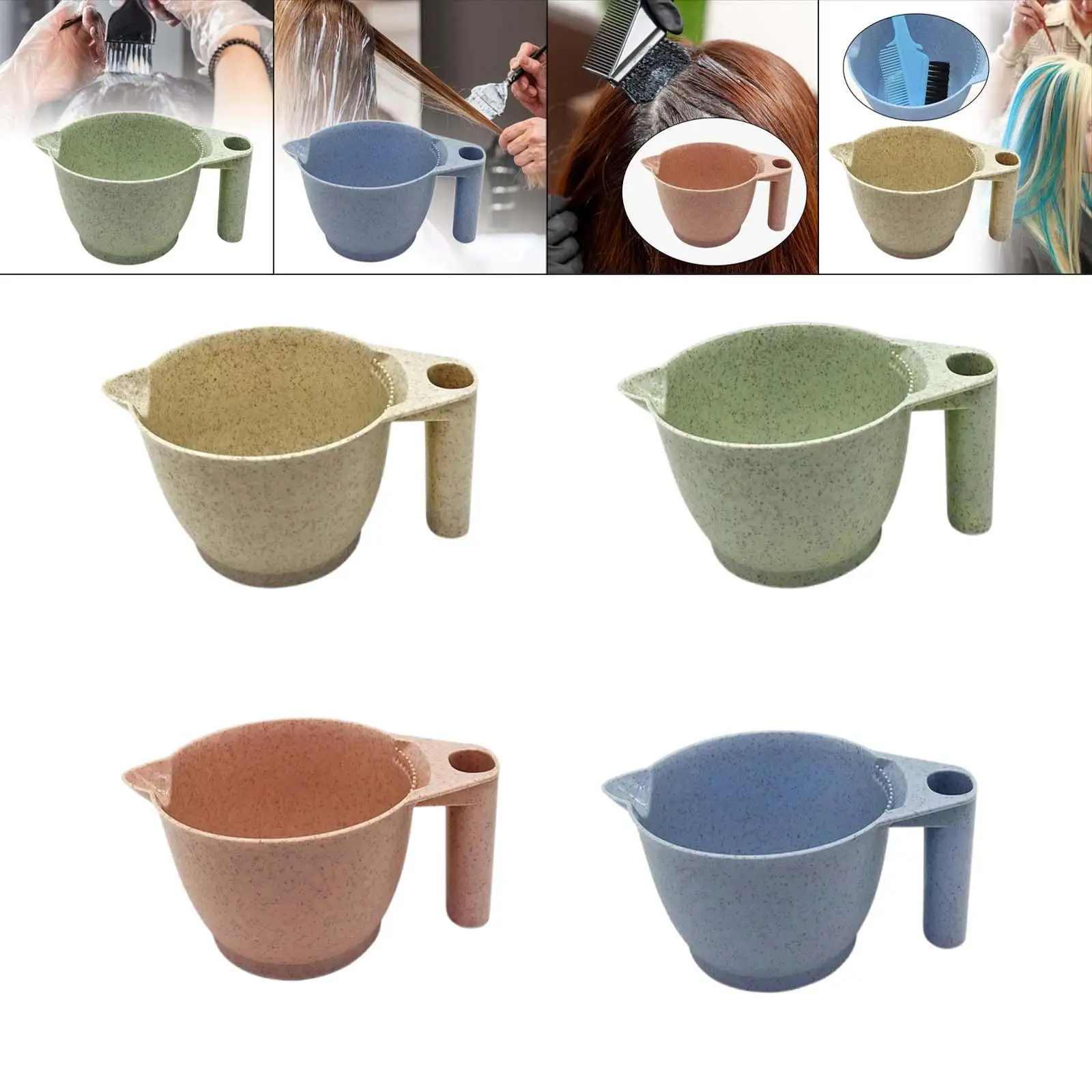 4x Hair Dye Coloring Bowl  For Hairdressing Hair Styling Salon
