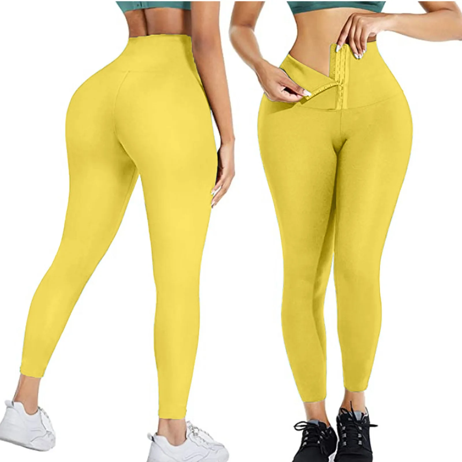 spanx leggings Push Up Seamless Leggings Plus Size Tights For Women Casual Solid Pants Women Sports Trousers Fitness Woman Legging Pant Sexi brown leggings