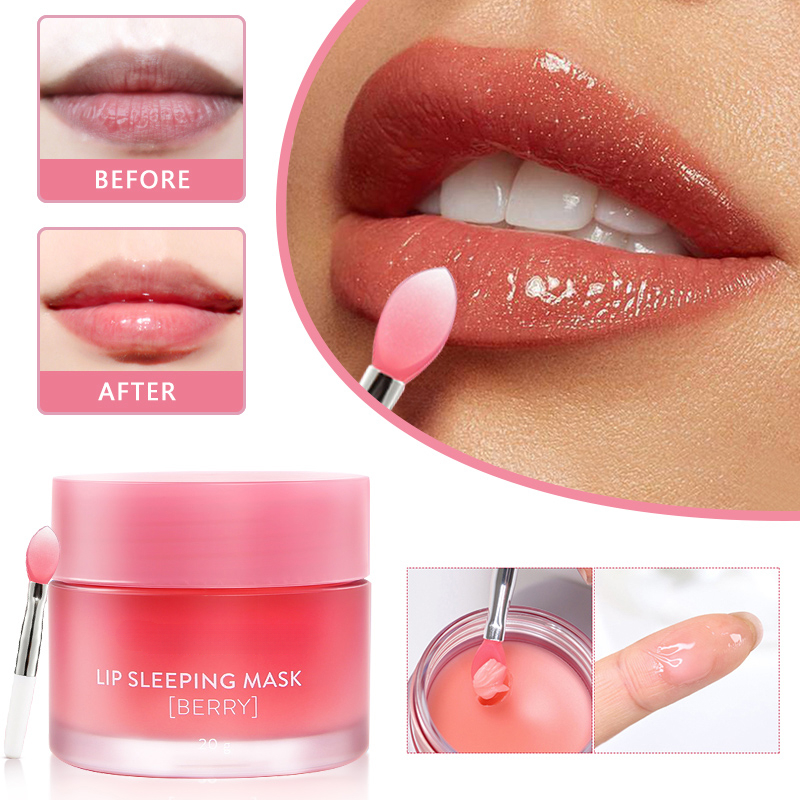 Best of Berry Lip Sleeping Mask Night Sleep Maintenance Moisturizing Fade Lip Lines Nourishing Lip Balm Skin Care Korean Cosmetic Reviews & Tips