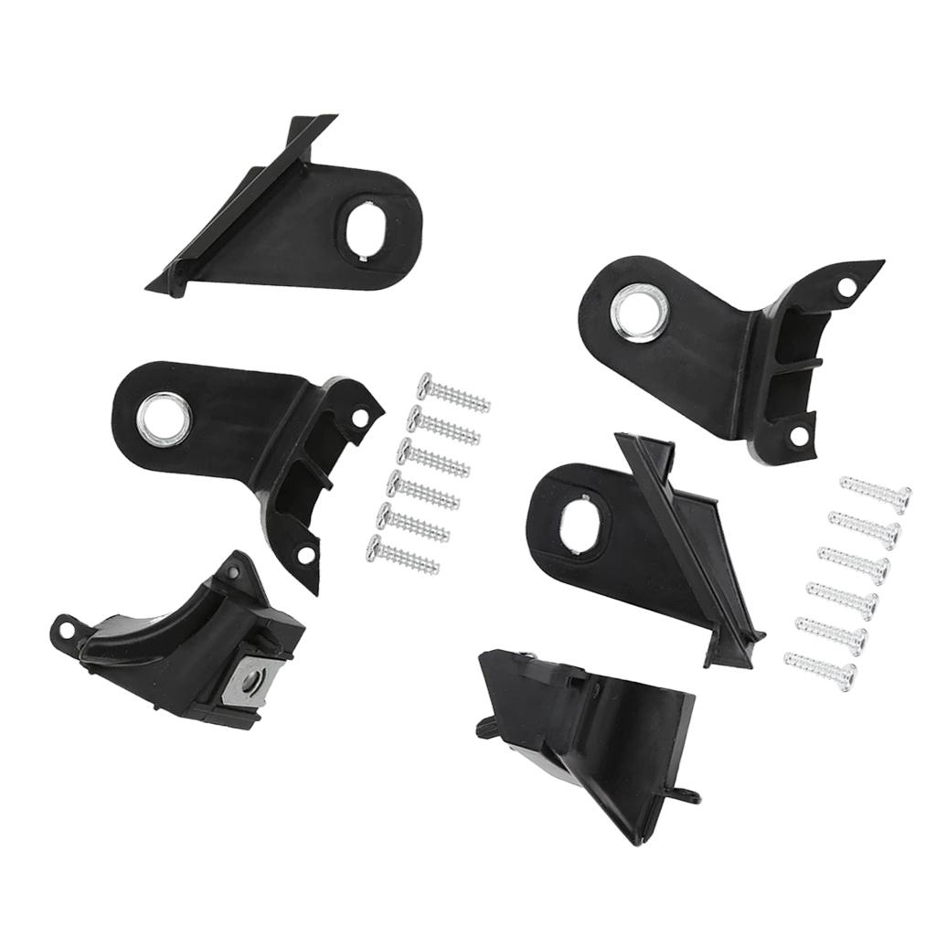 Automotive Headlight Mounting Bracket Kit for Replaces Black Easy