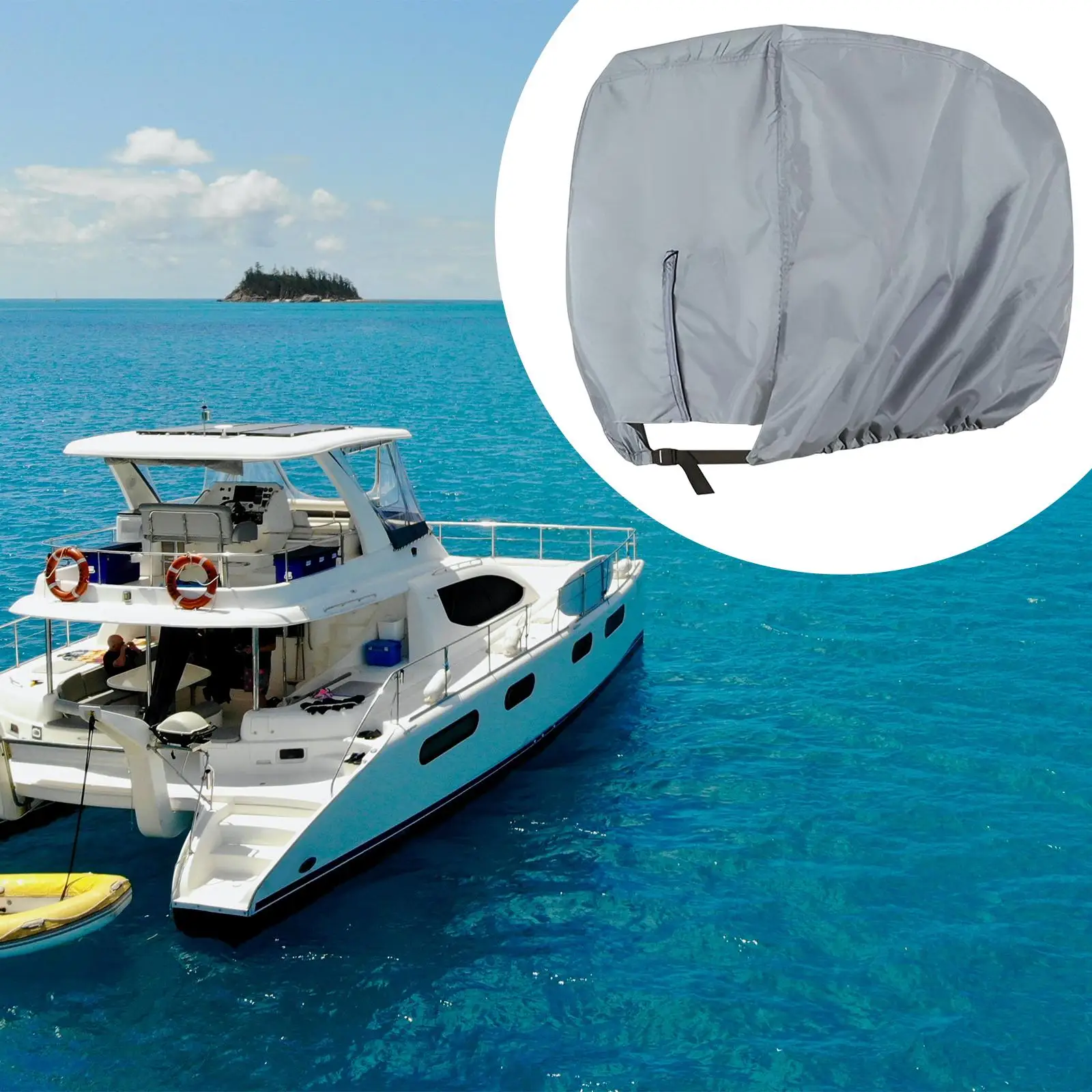 Outboard Motor Cover, Heavy Duty Motor Hood Cover, Boat Engine Hood Covers for Motor 115-225HP Protects from rain, snow, ,