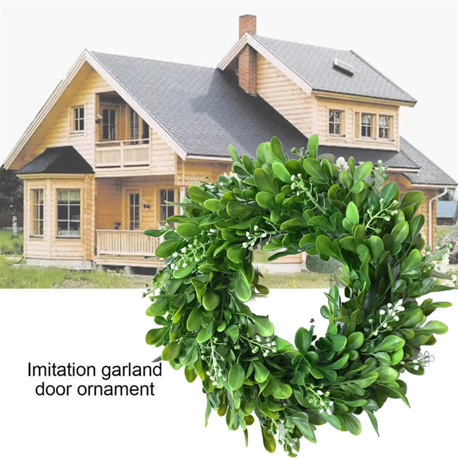 11.8`` Greenery Wreath Wedding Farmhouse Spring Home Decor Housewarming Gift