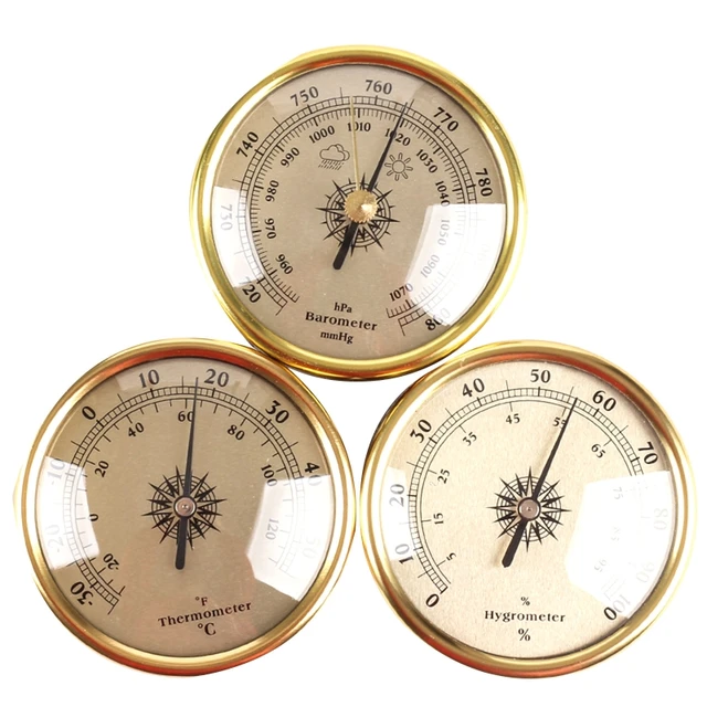Indoor Outdoor Thermometer Hygrometer 2 in 1 Temperature Humidity Gauge  Analog Hygrometer for Indoor Office Home Room R9UF