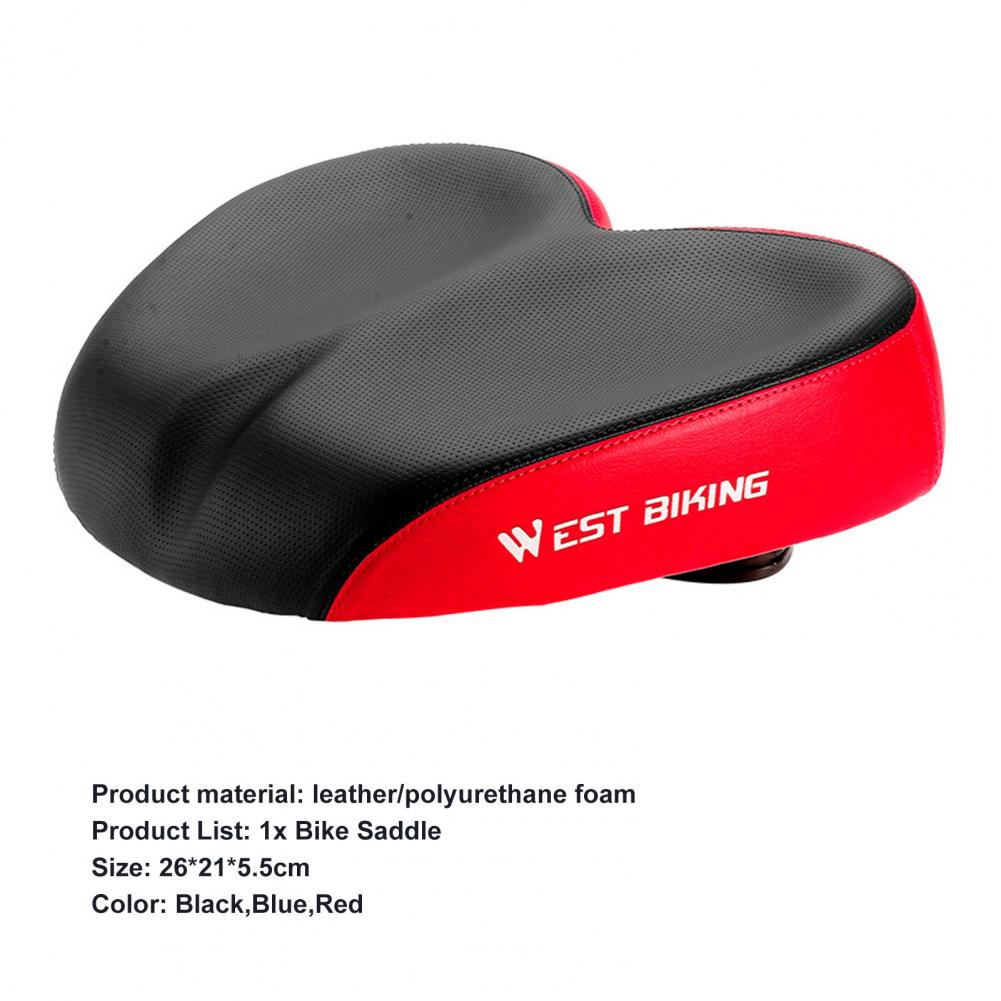 Title 17, MTB Road Bike Saddle Noseless Bike Cushion Wide...