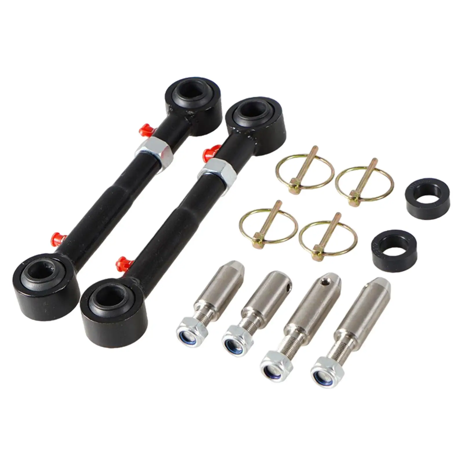 Front Sway Bar Links Disconnects Stainless Steel Fit for Jeep Wrangler JK Jku