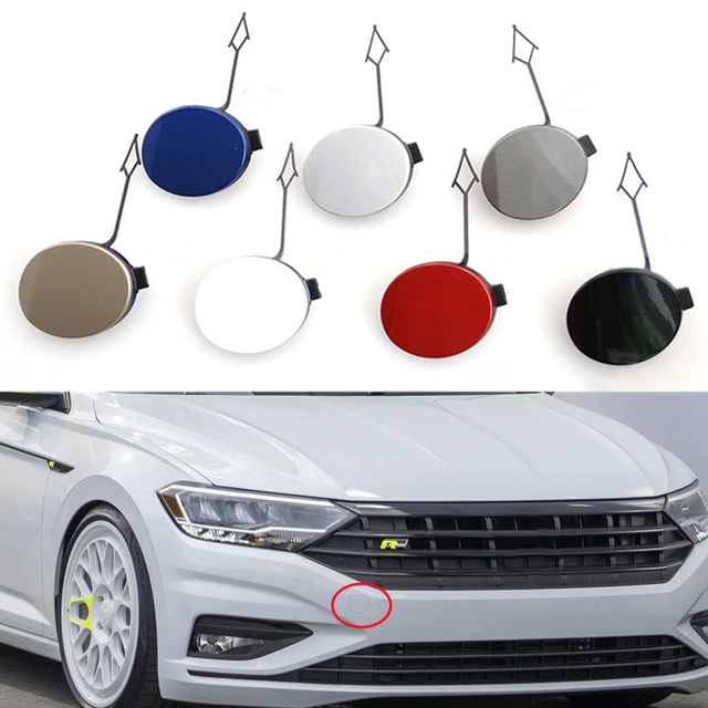 1PCS Car Front Bumper Tow Hook Eye Cover Cap Towing For 2015 2016 2017 VW  Jetta