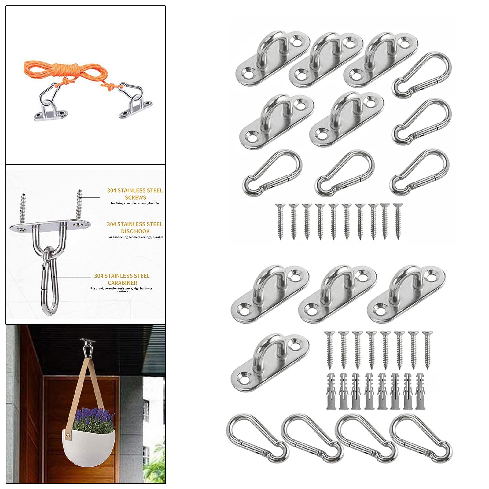 Description Picture 6 of itemPad Eye Plate Heavy Duty Ceiling Hook for Shade Sail Outdoor Activities