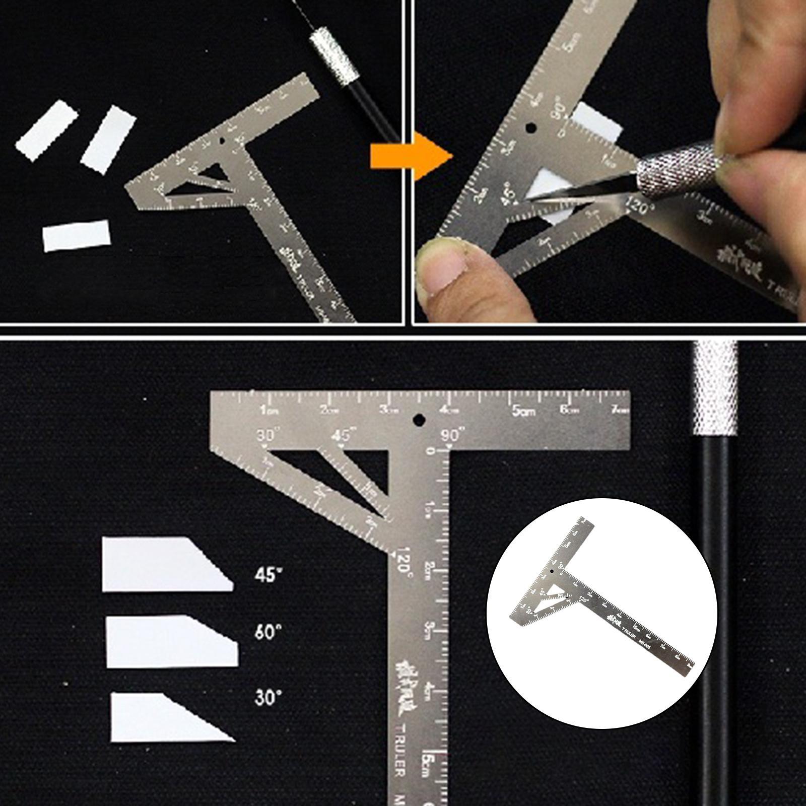 Transform Stainless Steel T-shaped Ruler Upgrade Modeling Craft