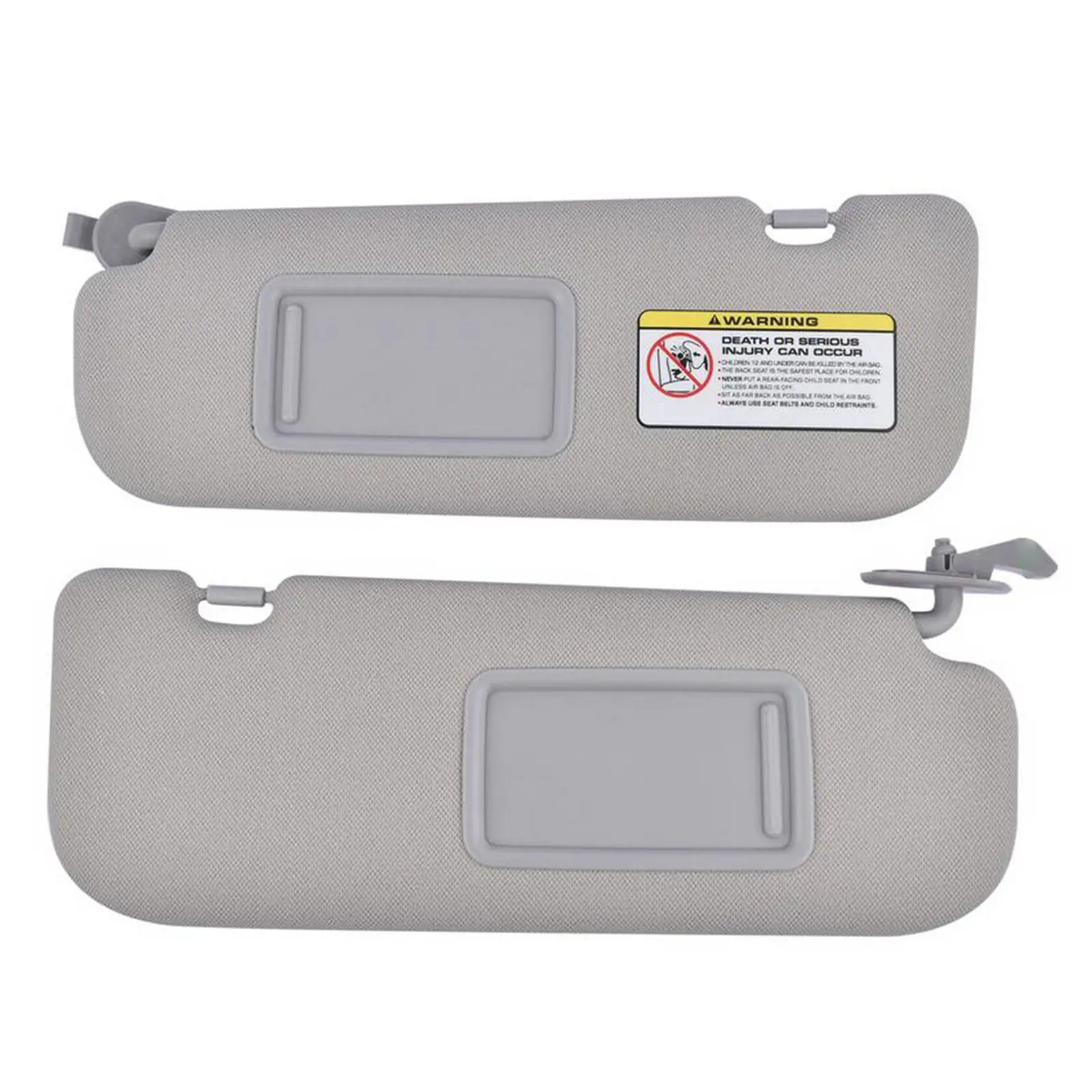 2 Pieces Car Visors Professional Repair Parts Graygrey Accessories for Hyundai Elantra MD 2014 Limited Sedan 2015 SE Sedan