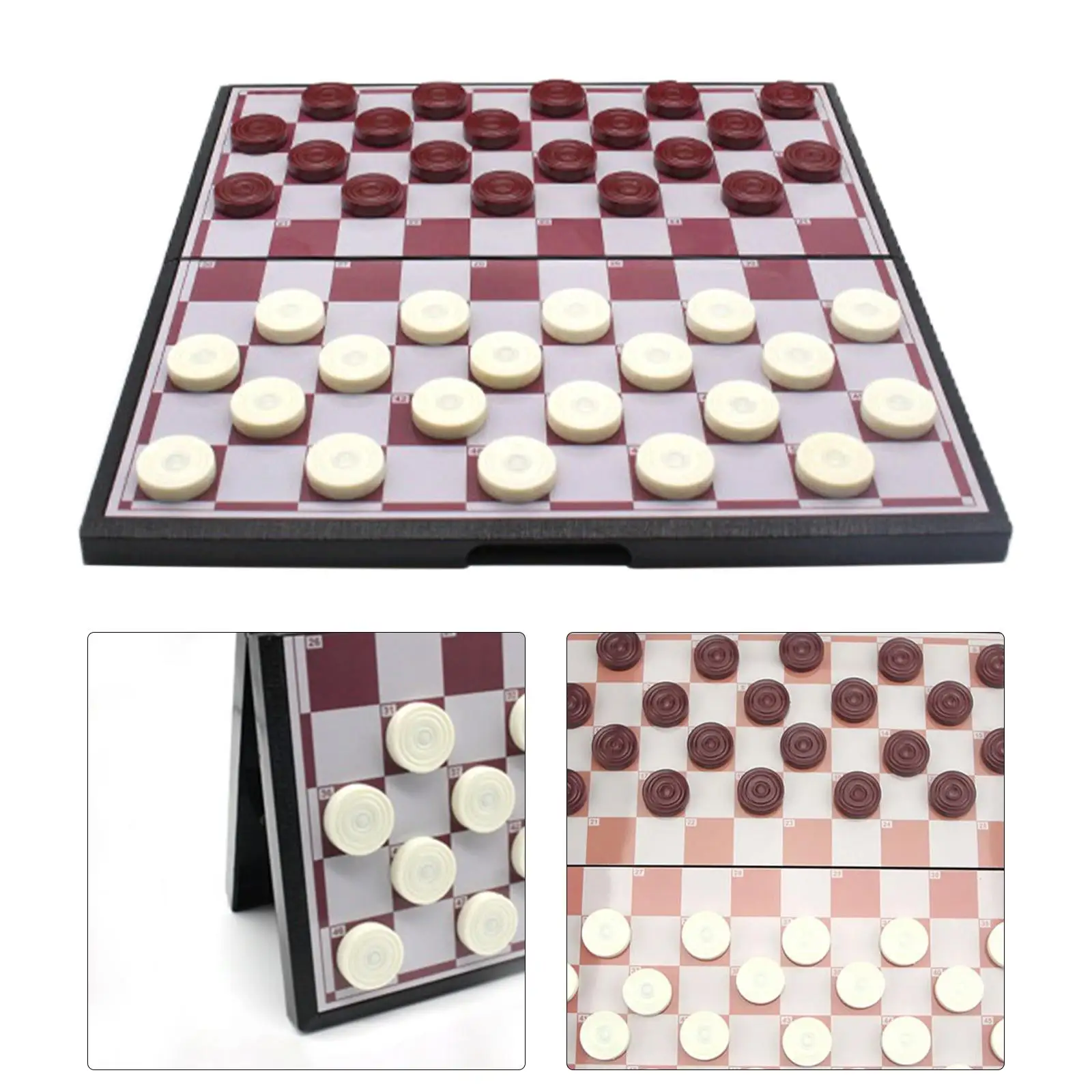 Portable  inch  Checkers   Folding  for Children and Adults ,  Along  Durable 