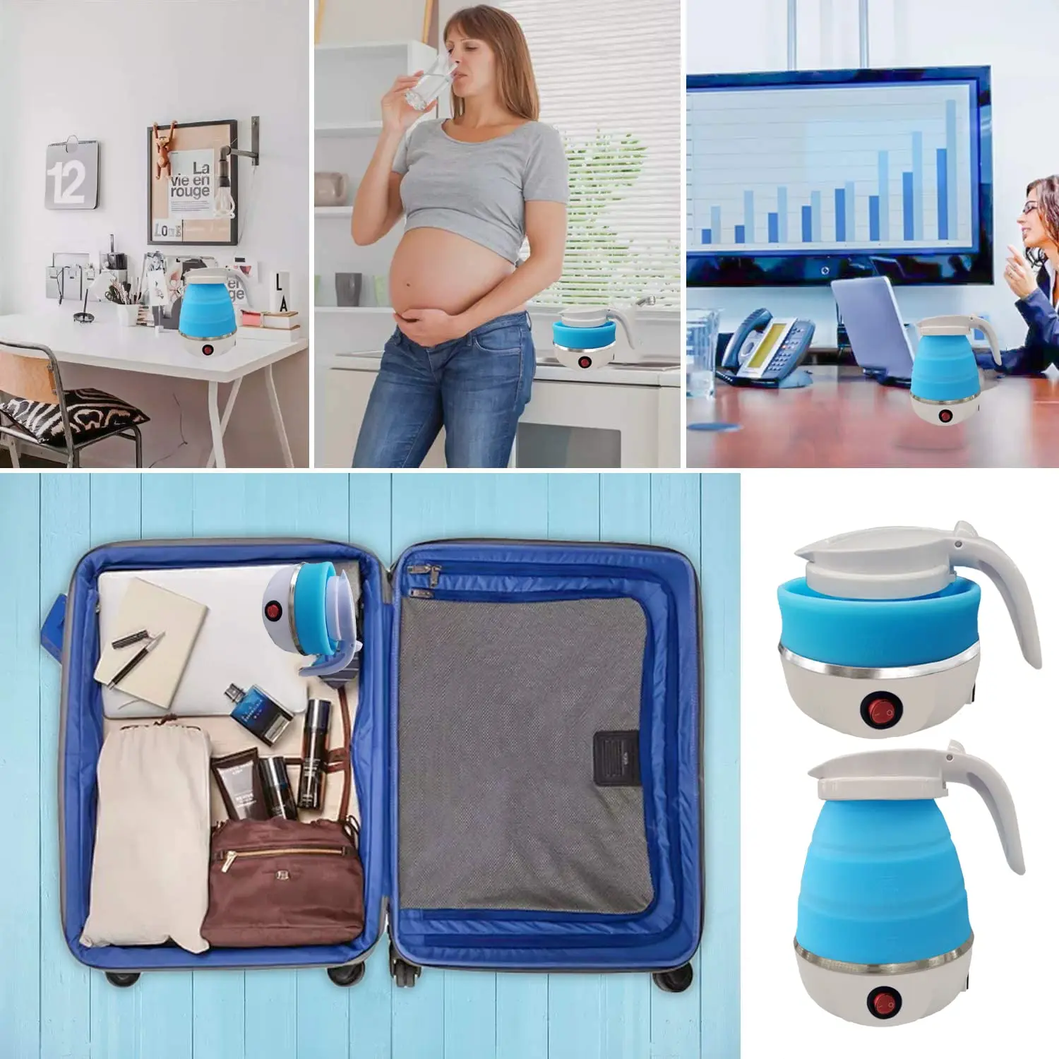 Title 2, Foldable And Portable Teapot Water Heater 0.6L ...