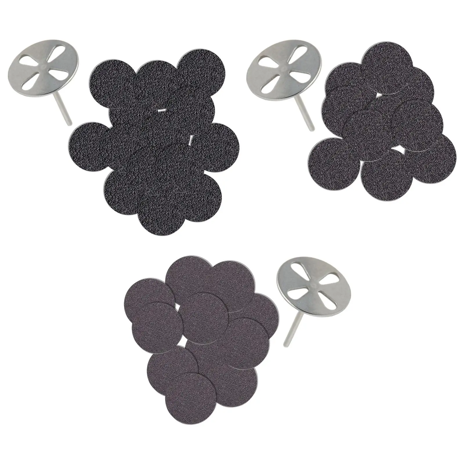 100x Sand Papers Grinding Disc Tool Replaceable Pads for Electric Foot File Pedicure Quick Shortening Nails Cracked Heels Tool