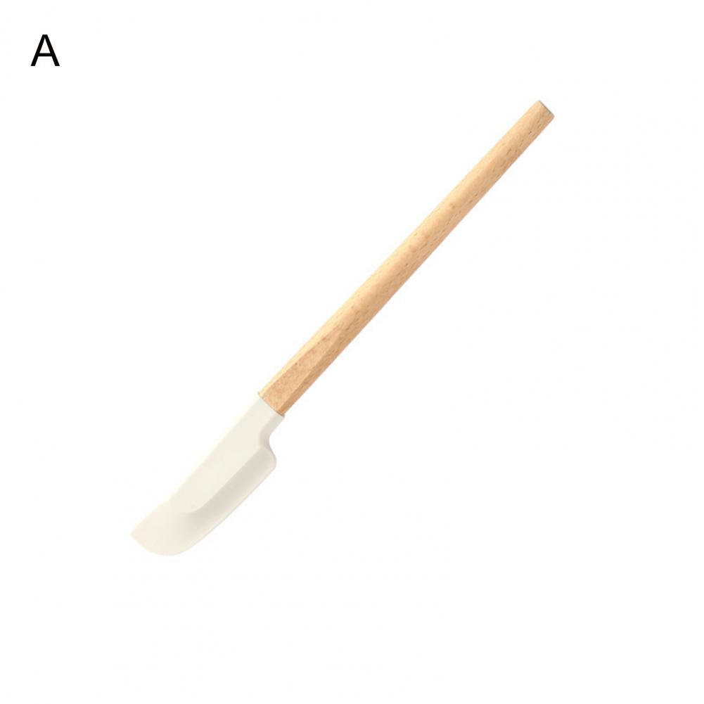 Title 9, Silicone Cream Spatula Wooden Handle Non-stick ...