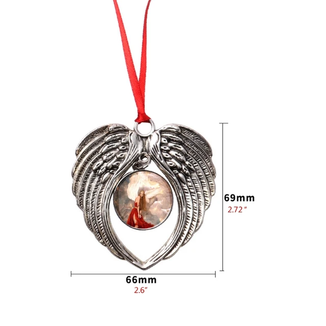 DIY Photo Blank Hot Transfer Printing Angel Wing Shape Pendant Sublimation  Ornaments for MDF Jewelry Making 40GB - AliExpress