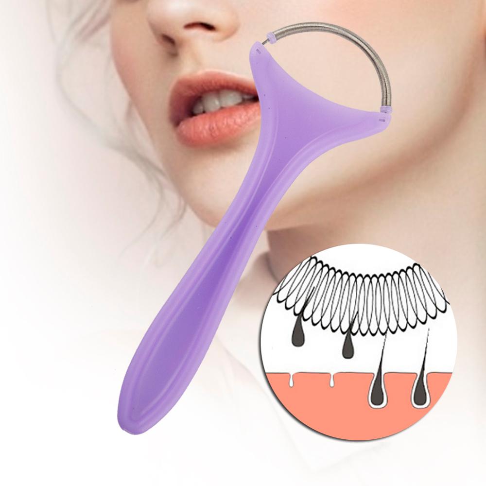 Best of Up And Down Rolling Face Epi Roller Hair Remover Remove Forehead Chin Cheeks Professional Face Hair Removal Tool Purple Portable Reviews & Tips