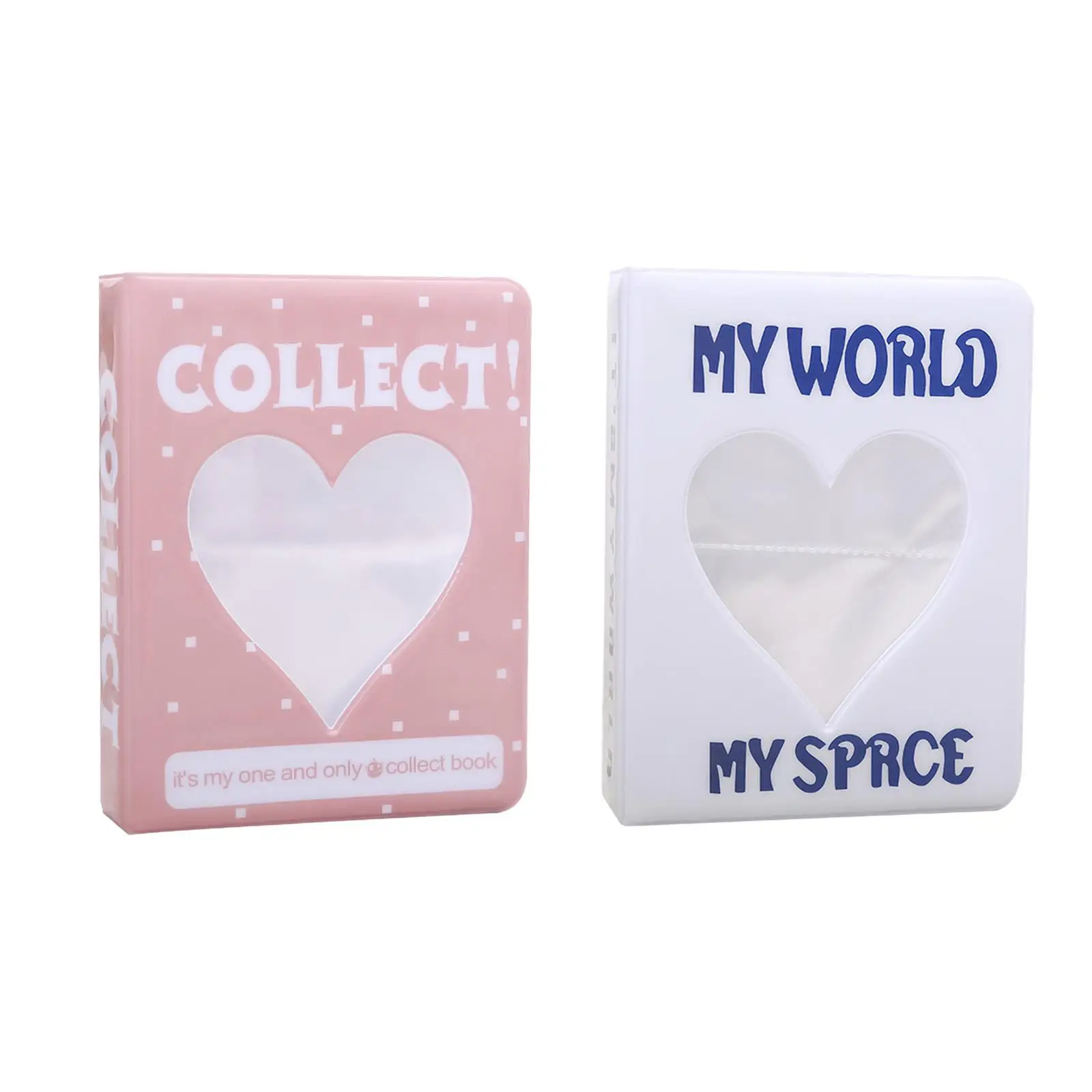 3 inch Photocard Holder Book Mini Picture Album Pockets Mini Photo Album for Girlfriend Bank Card Valentine`s Day