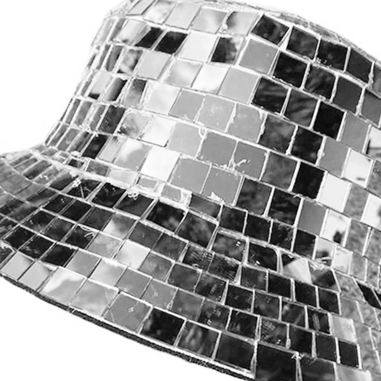 Disco Bucket Hat Lightweight Glass Fashion Versatile Comfortable Beach Caps for Festivals Vocations Travels Cosplay